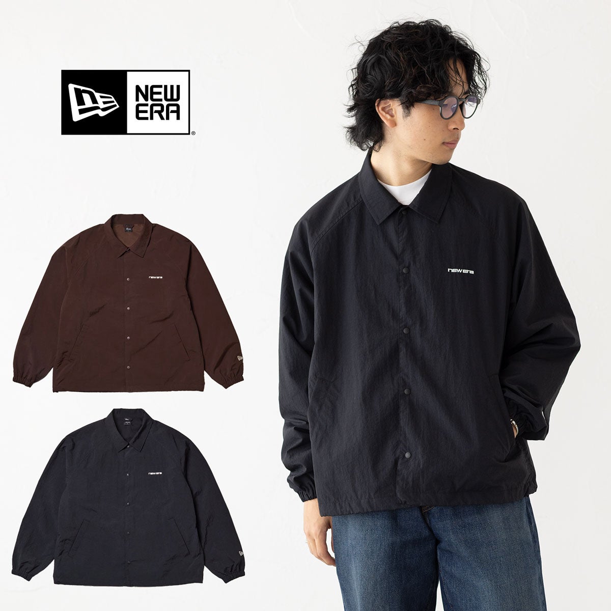 ニューエラ ナイロン コーチジャケット NEW ERA 15129332/15129333