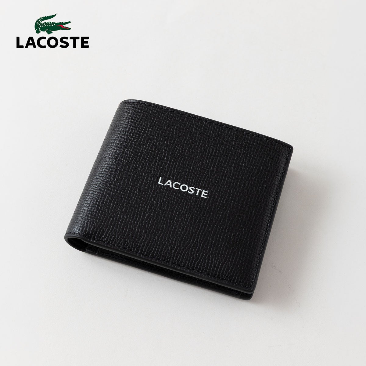 ラコステ オシアン グレインレザー 2つ折り ウォレット LACOSTE