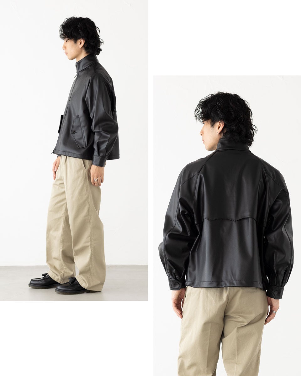 バラクータ G4 ボックス ジャケット エコレザー BARACUTA BOX JACKET