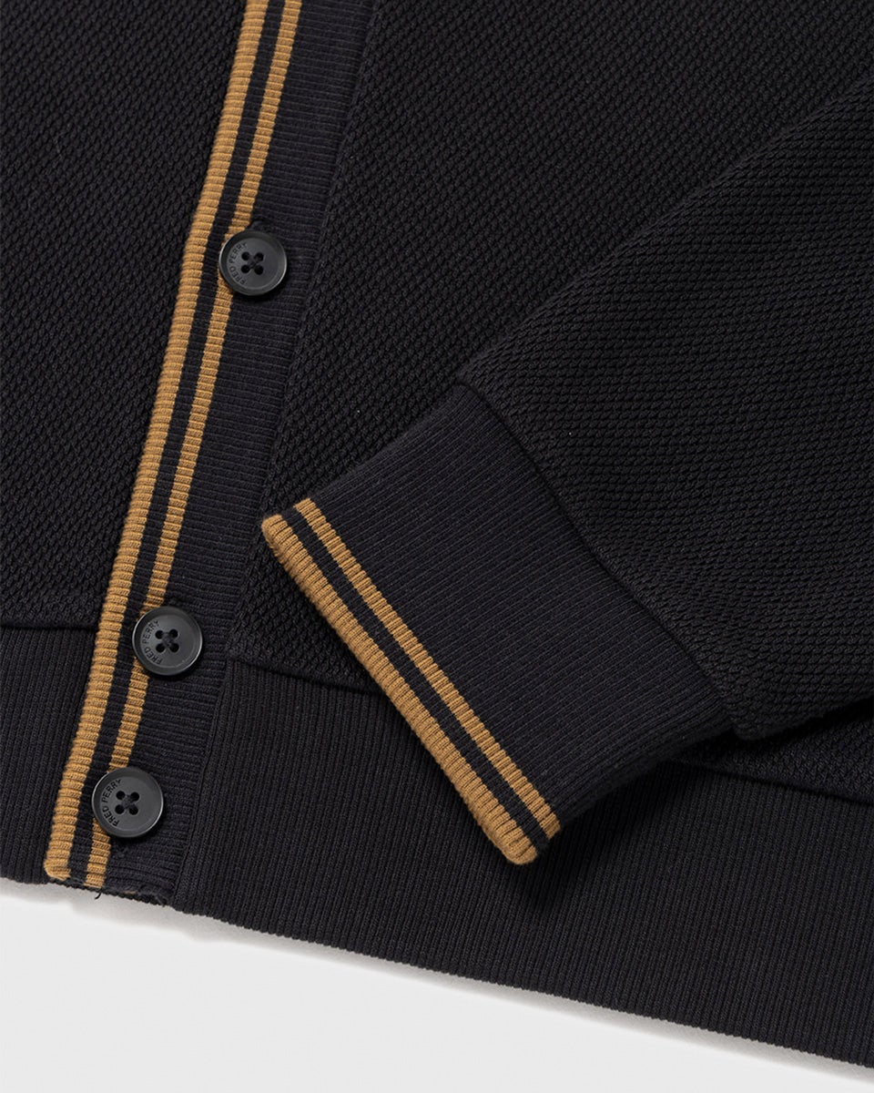 フレッドペリー ティップド ピケ カーディガン FRED PERRY M3449