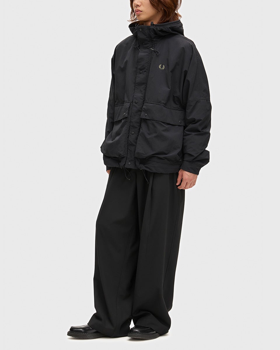 フレッドペリー クロップド リップストップ パーカー FRED PERRY J2323