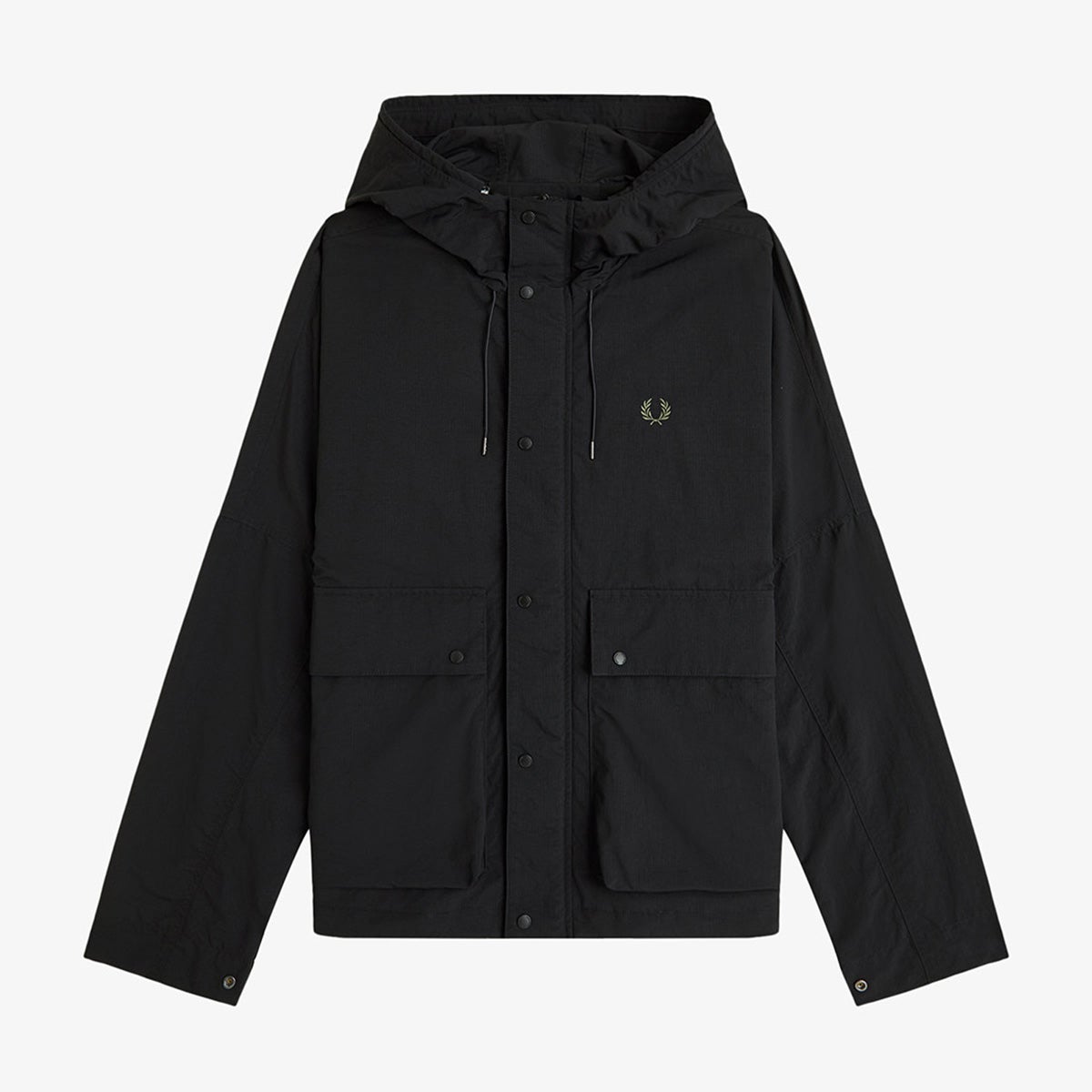 フレッドペリー クロップド リップストップ パーカー FRED PERRY J2323